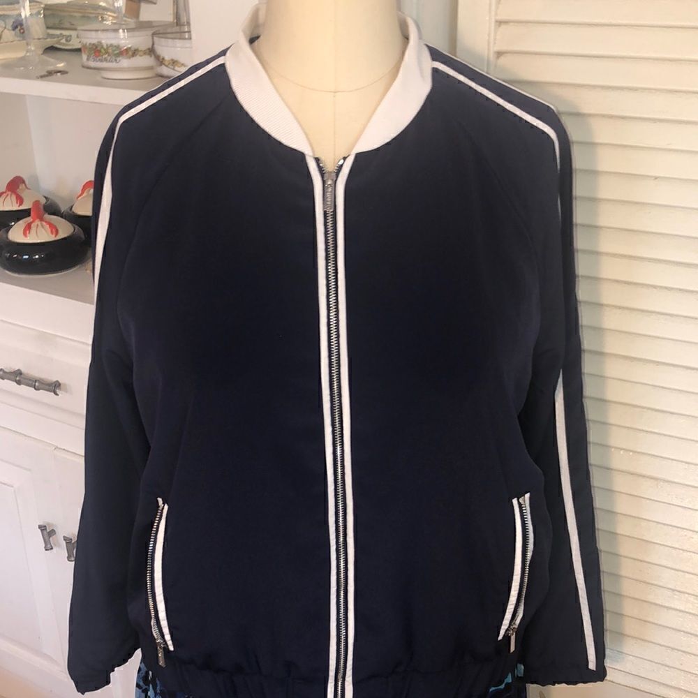 80s Style Zip Up Roller Skate 🛼 Lightweight Varsity Jacket 2 Secure Zip Pockets